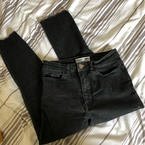 American Apparel High Waisted Black Jeans size 25